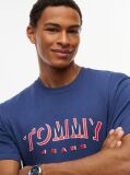 Blue Logo Relaxed Crew Neck T-Shirt  Men