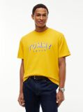 Yellow Logo Relaxed Crew Neck T-Shirt  Men