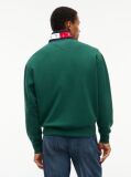 Green Tommy Badge Relaxed Quarter-Zip Sweatshirt  Men