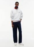 Grey Tommy Badge Relaxed Quarter-Zip Sweatshirt  Men
