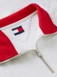 Grey Tommy Badge Relaxed Quarter-Zip Sweatshirt  Men