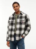 Multi Tartan Check Oversized Overshirt  Men