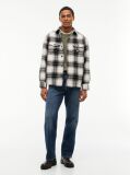 Multi Tartan Check Oversized Overshirt  Men
