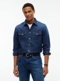 Denim Regular Fit Western Denim Shirt  Men