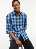 Multi Regular Fit Dobby Check Shirt  Men