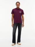 Red Wavy Flag Back Logo Jersey T-Shirt  Men