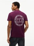 Red Wavy Flag Back Logo Jersey T-Shirt  Men