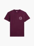 Red Wavy Flag Back Logo Jersey T-Shirt  Men