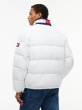 Beige Colour-Blocked Relaxed Ripstop Puffer Jacket  Men