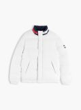 Beige Colour-Blocked Relaxed Ripstop Puffer Jacket  Men