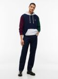 Multi Tommy Badge Colour-Blocked Fleece Hoody  Men