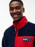 Multi Colour-Blocked Teddy Zip-Thru Jacket  Men