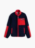 Multi Colour-Blocked Teddy Zip-Thru Jacket  Men