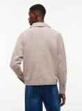 Καφέ Oversized Overshirt Με Herringbone Πλέξη  Άνδρες