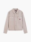Καφέ Oversized Overshirt Με Herringbone Πλέξη  Άνδρες