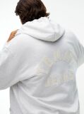 Γκρι Άνετο Hoody Με Φερμουάρ Και Λογότυπο  Άνδρες