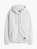 Γκρι Άνετο Hoody Με Φερμουάρ Και Λογότυπο  Άνδρες