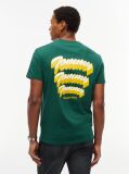 Πράσινο Βαμβακερό T-Shirt Με Κλασική Λαιμόκοψη Και Λογότυπο  Άνδρες