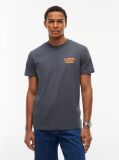 Μαύρο Βαμβακερό T-Shirt Με Κλασική Λαιμόκοψη Και Λογότυπο  Άνδρες