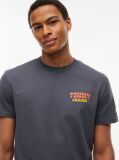 Μαύρο Βαμβακερό T-Shirt Με Κλασική Λαιμόκοψη Και Λογότυπο  Άνδρες