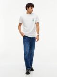 Beige Logo Jersey Crew Neck T-Shirt  Men