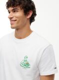 Beige Logo Jersey Crew Neck T-Shirt  Men