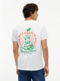 Beige Logo Jersey Crew Neck T-Shirt  Men