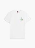 Beige Logo Jersey Crew Neck T-Shirt  Men