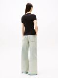 Black Essential Slim Rib-Knit T-Shirt  Women
