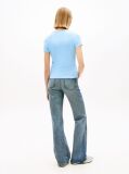 Blue Essential Slim Rib-Knit T-Shirt  Women