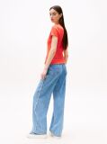 Orange Essential Slim Rib-Knit T-Shirt  Women