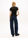 Black Essential V-Neck Slim Fit T-Shirt  Women