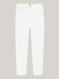 White Ultra High Rise Tapered Mom White Jeans  Women