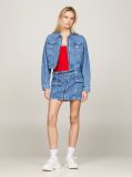 Denim Claire Zip-Thru Cropped Trucker Jacket  Women