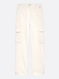 Beige Harper High Rise Mom Cargo Trousers  Women