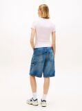 Pink Slim Badge Rib Tee  Women
