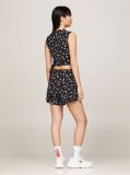 Multi Floral Print Ruffle Wrap Crop Top  Women