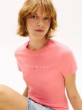 Ροζ Essential Slim T-Shirt Με Λογότυπο  Γυναίκες