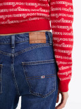 Denim Faded High Rise Slim Straight Jeans  Women