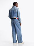 Denim Denim Trucker Τζάκετ Σε Στενή γραμμή  Γυναίκες