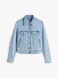 Denim Faded Regular Denim Trucker Jacket  Women