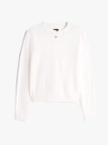 White Flag Embroidery Crew Neck Jumper  Women