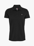 Black Essential Slim Fit Polo  Women