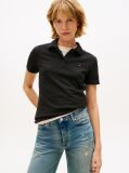 Black Essential Slim Fit Polo  Women