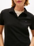 Black Essential Slim Fit Polo  Women