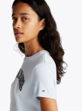 Blue Floral Logo T-Shirt  Women