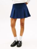Blue Fit And Flare Mini Skirt  Women