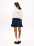 Blue Fit And Flare Mini Skirt  Women