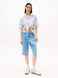 Multi Cropped Relaxed Short Sleeve Shirt  Women