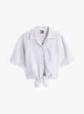 Multi Cropped Relaxed Short Sleeve Shirt  Women